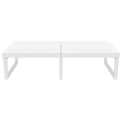 Mykonos Rectangle Lounge Table White