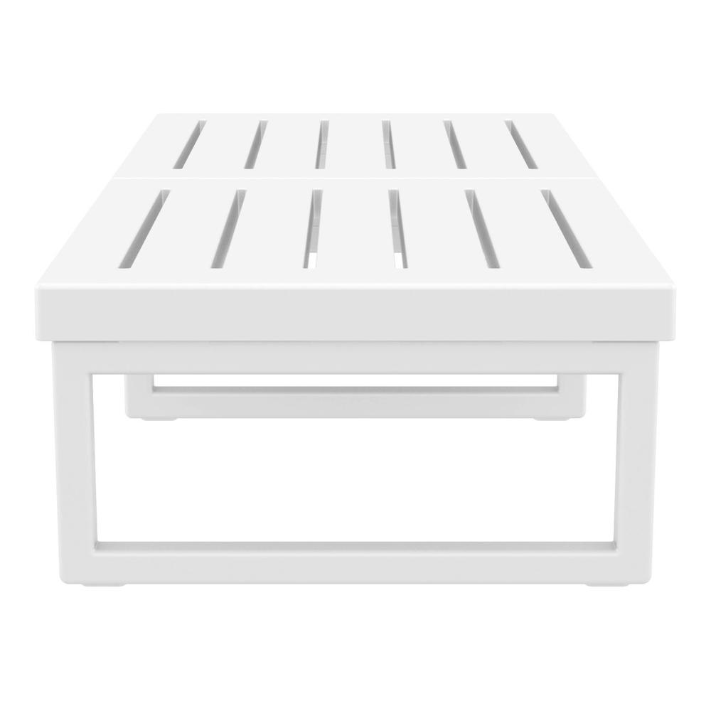 Mykonos Rectangle Lounge Table White