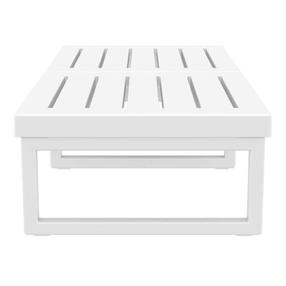 Mykonos Rectangle Lounge Table White