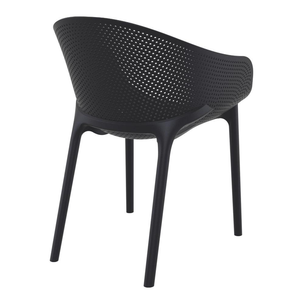 Sky Pro Stacking Dining Chair Black