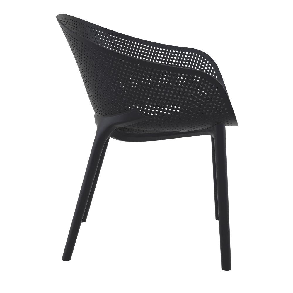 Sky Pro Stacking Dining Chair Black