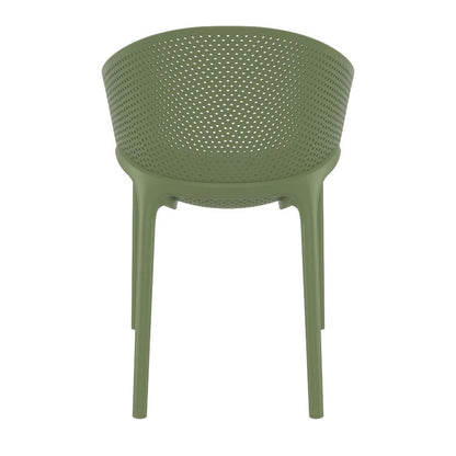 Sky Pro Stacking Dining Chair Olive Green