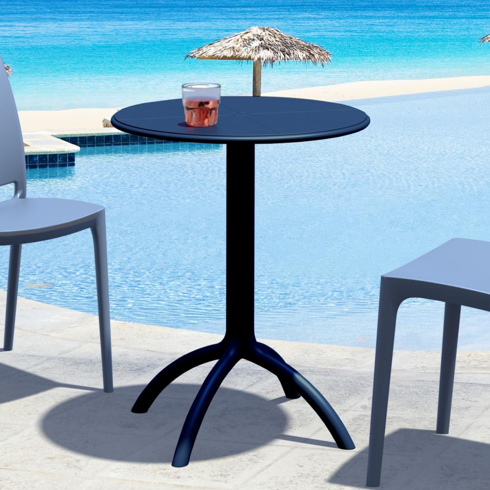 Round Bistro Table, Black, Belen Kox