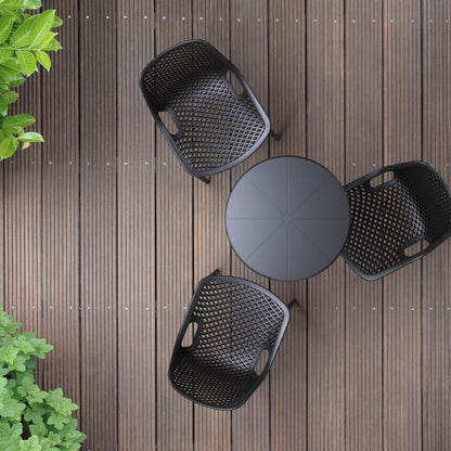 Round Bistro Table, Black, Belen Kox