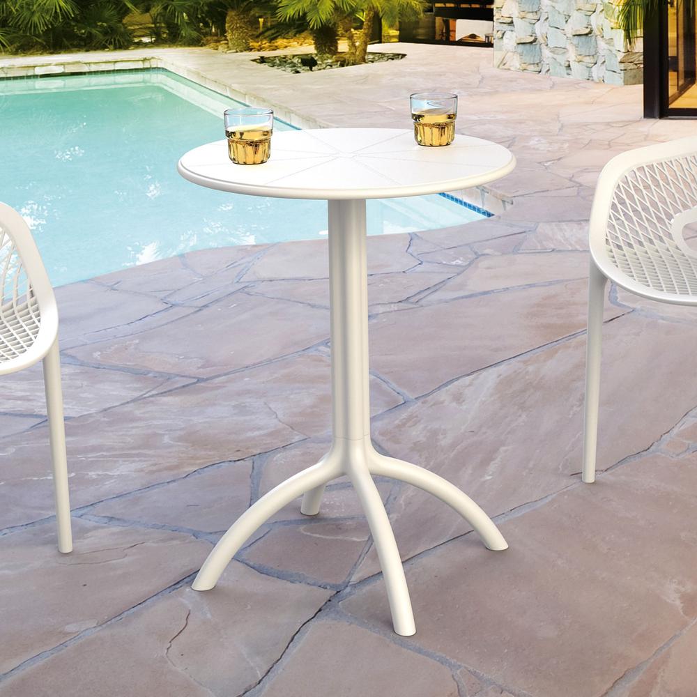 Round Bistro Table, White, Belen Kox