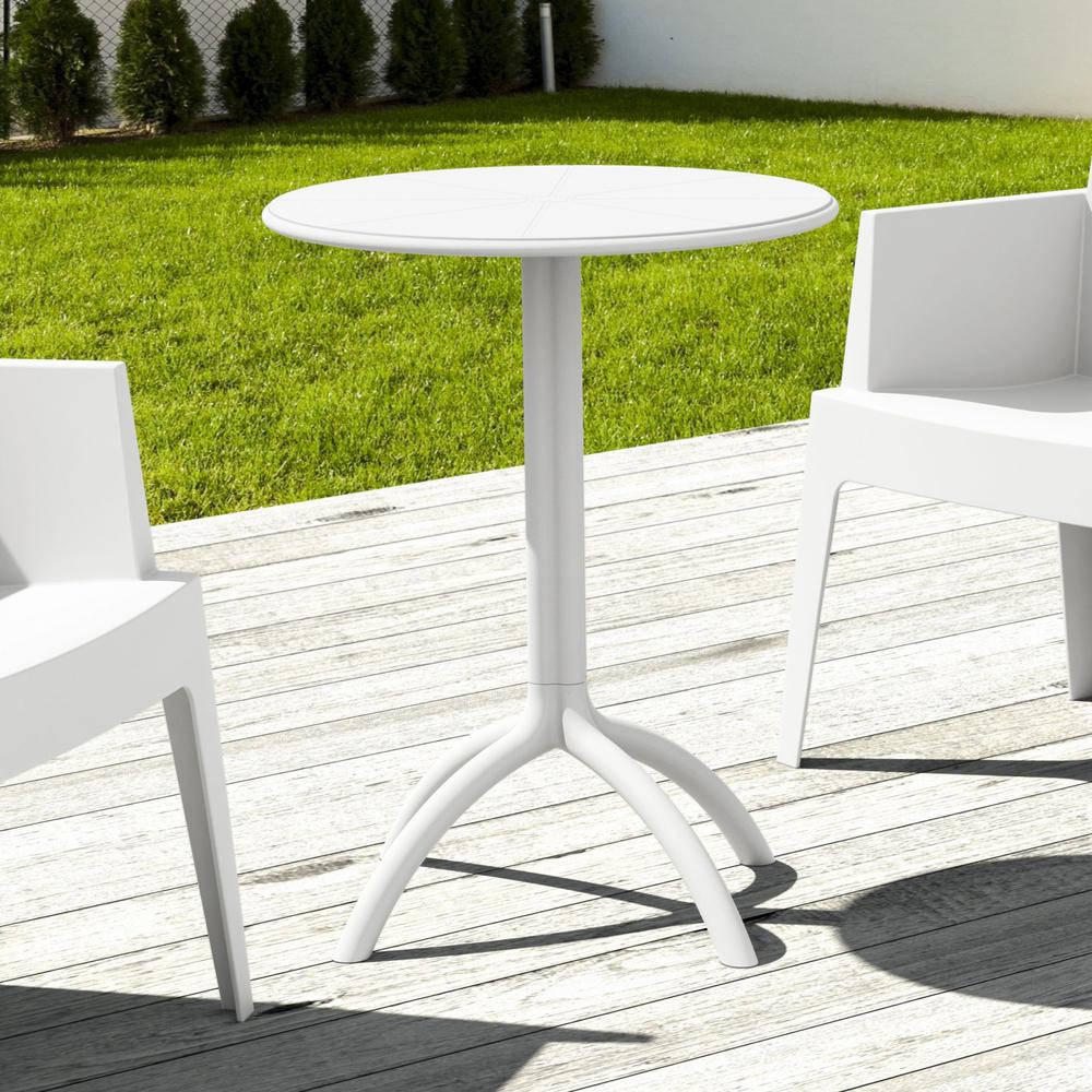 Round Bistro Table, White, Belen Kox