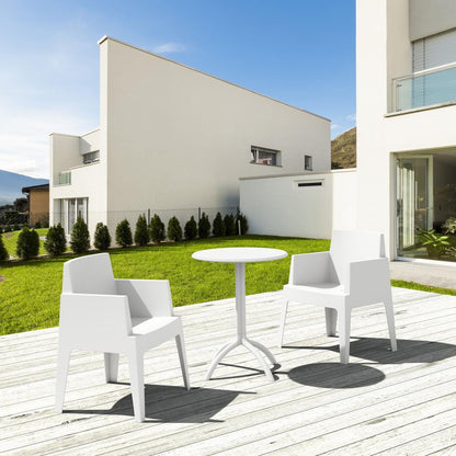 Round Bistro Table, White, Belen Kox