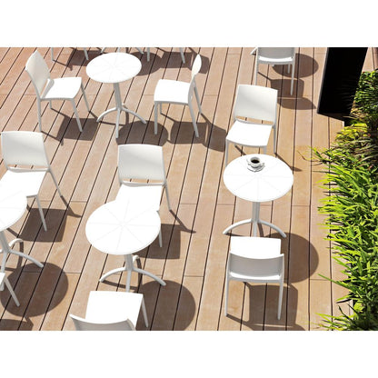 Round Bistro Table, White, Belen Kox