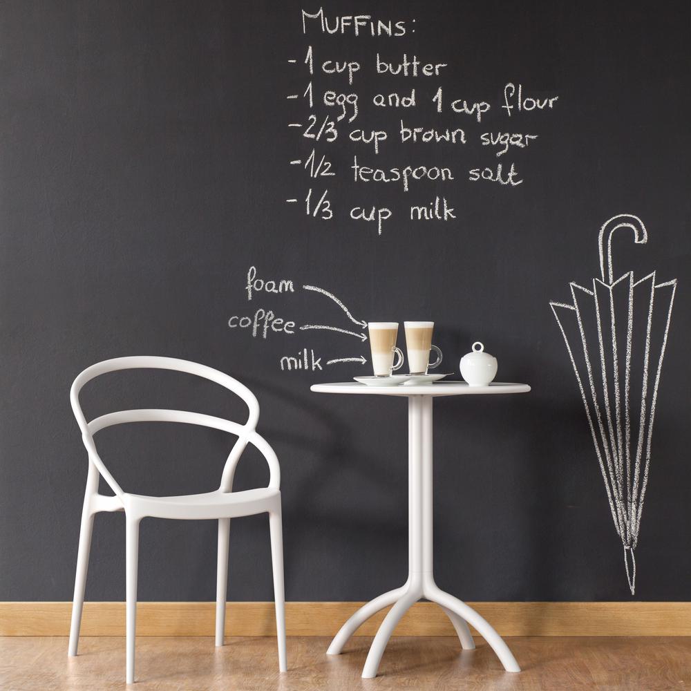 Round Bistro Table, White, Belen Kox
