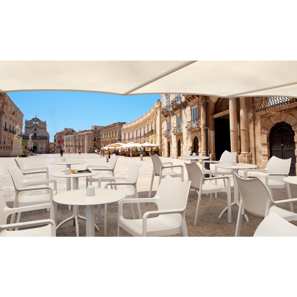 Round Bistro Table, White, Belen Kox