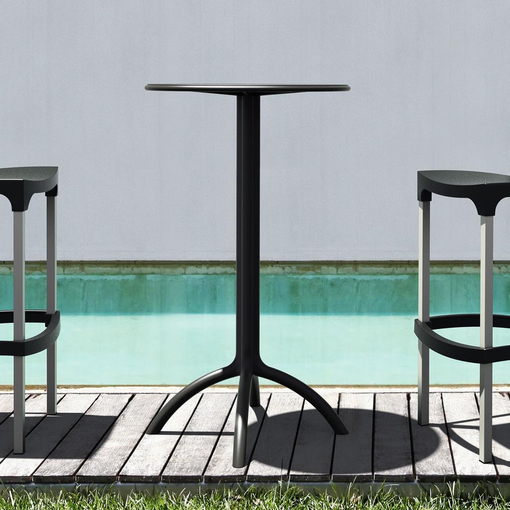 Round Bar Table, Black, Belen Kox