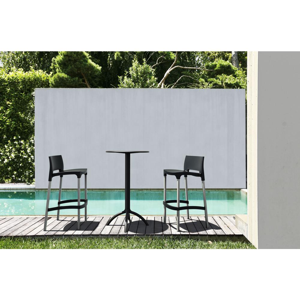 Round Bar Table, Black, Belen Kox