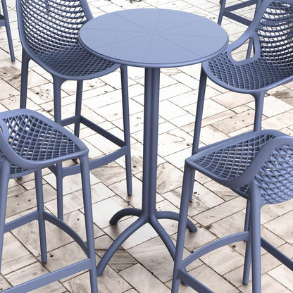 Octopus Round Bar Table Dark Gray
