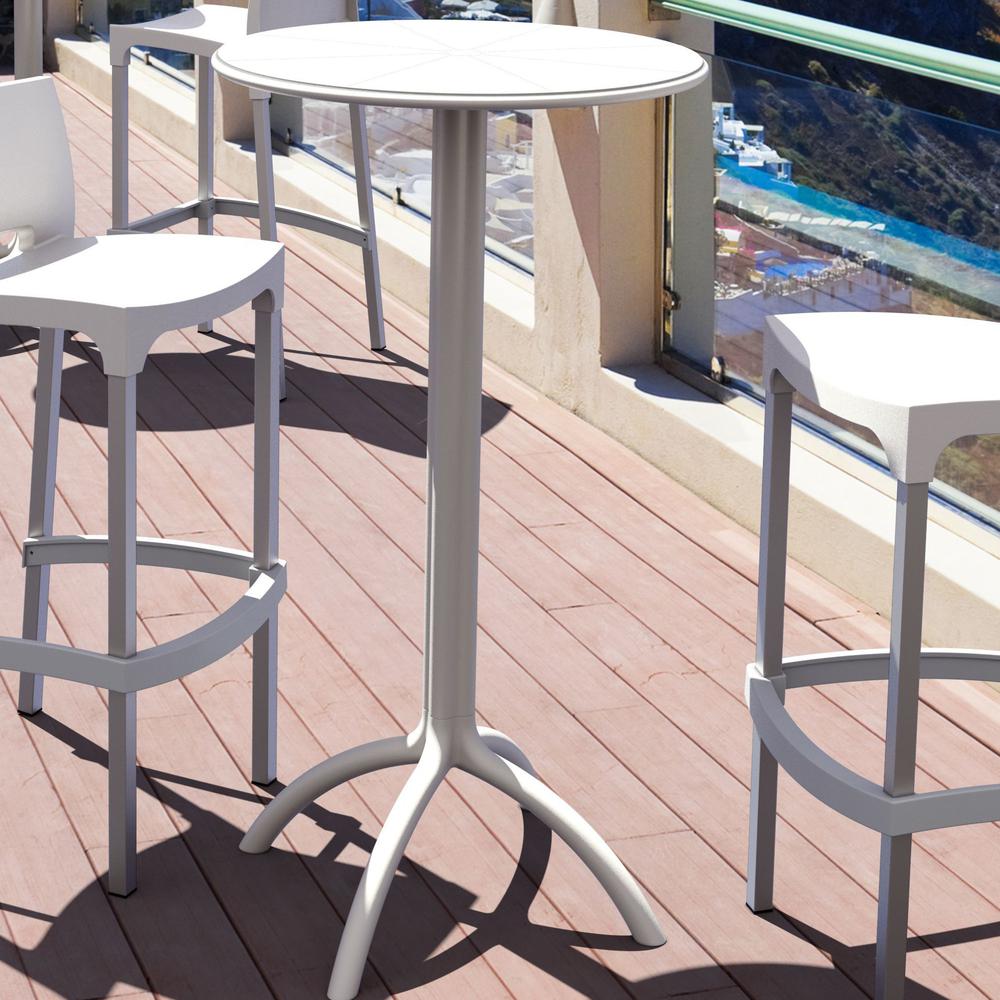 Round Bar Table, White, Belen Kox
