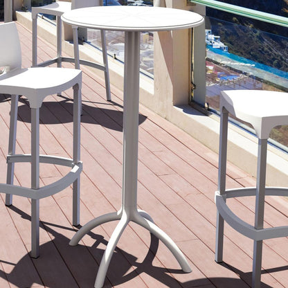 Round Bar Table, White, Belen Kox