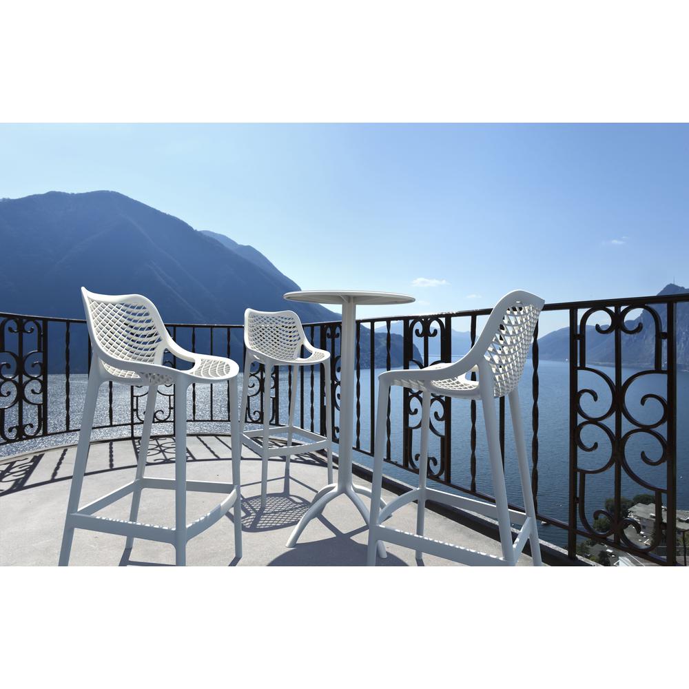 Round Bar Table, White, Belen Kox