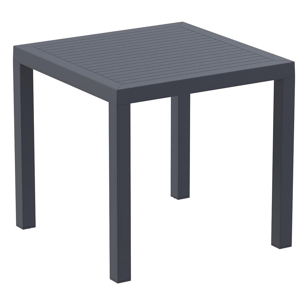 Air Square Dining Set with 4 Chairs Dark Gray