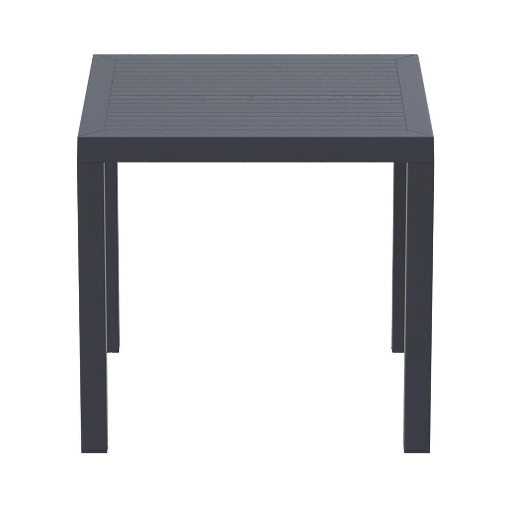 Resin Square Dining Table, Dark Gray, Belen Kox