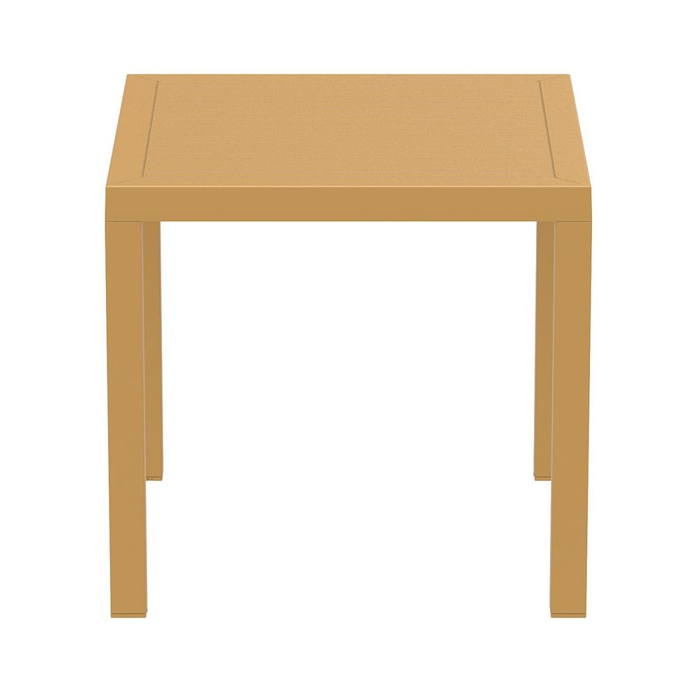 Ares Resin Square Dining Table Teak 31 inch
