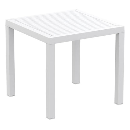 Resin Square Dining Table, White, Belen Kox