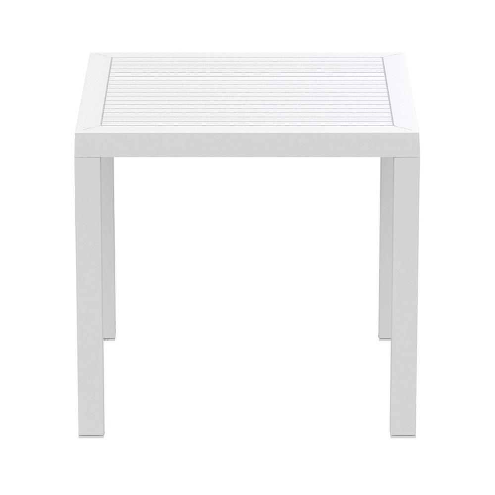Resin Square Dining Table, White, Belen Kox
