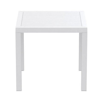 Resin Square Dining Table, White, Belen Kox