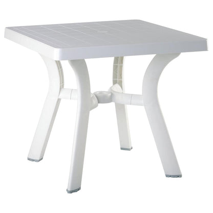 Resin Square Dining Table, White, Belen Kox