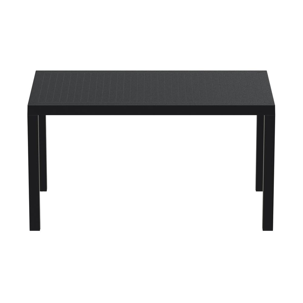 Ares Resin Rectangle Dining Table Black 55 inch