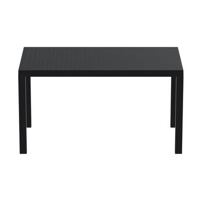 Ares Resin Rectangle Dining Table Black 55 inch