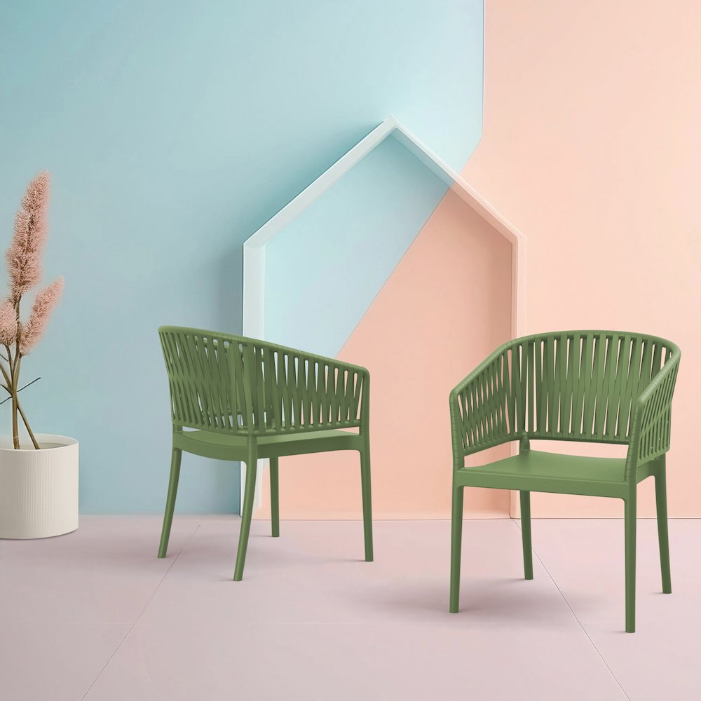 Portofino Armchair Olive Green