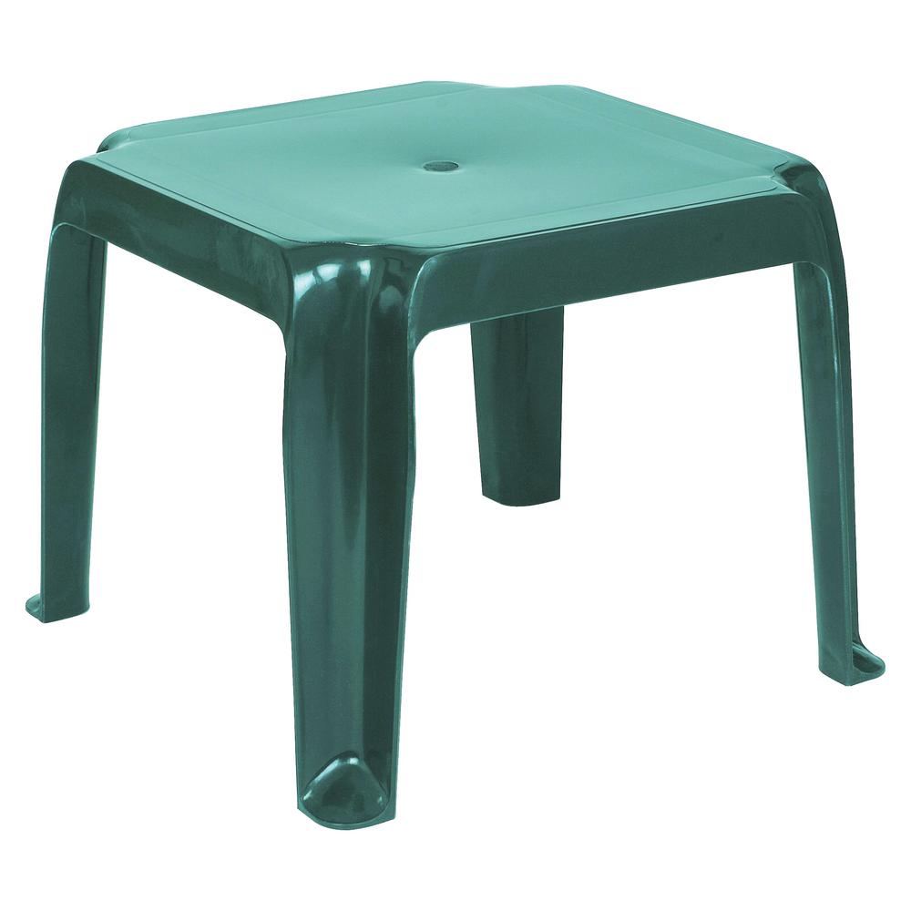Resin Square Side Table, Set of 2, Green, Belen Kox