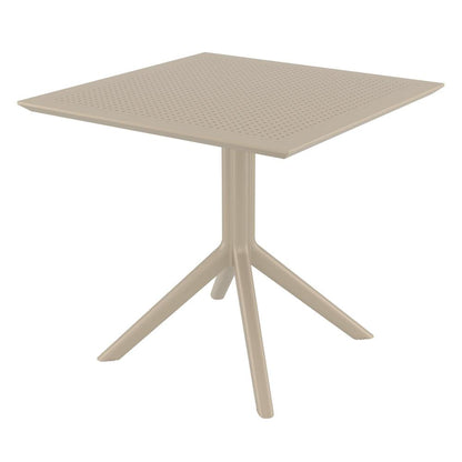 Cross XL Patio Dining Set with 4 Chairs Taupe