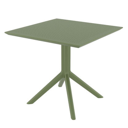 Cross XL Patio Dining Set with 4 Chairs Olive Green