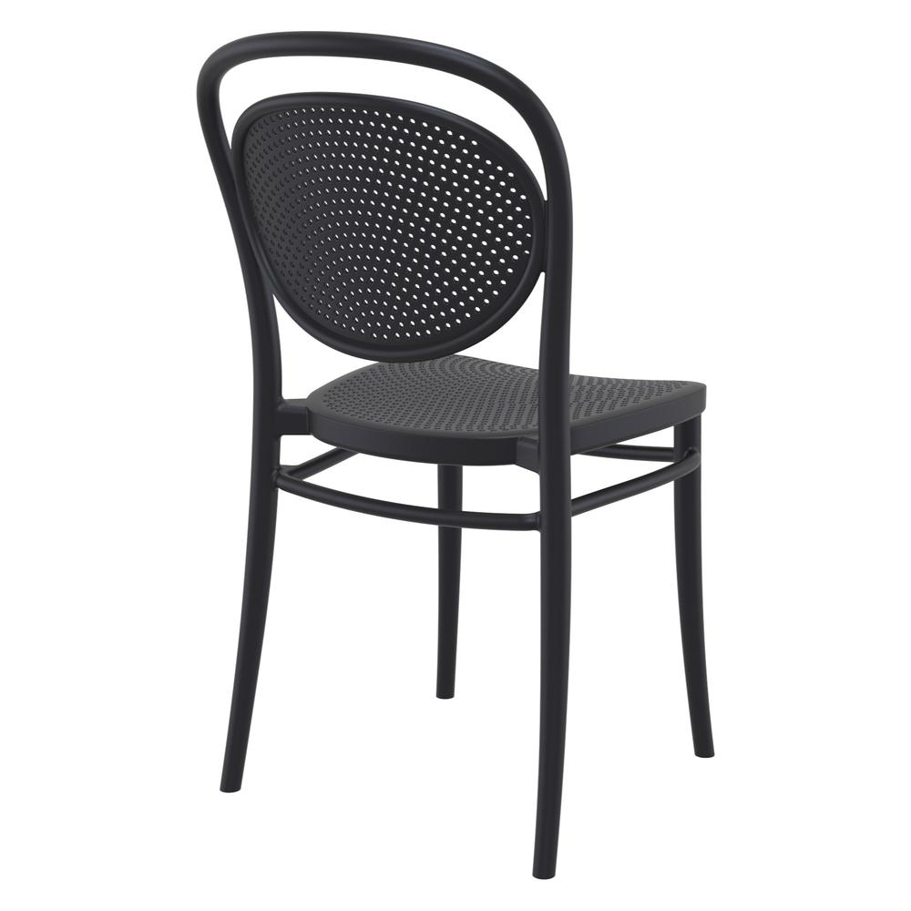 Marcel Resin Outdoor Chair Black, Set of 2
