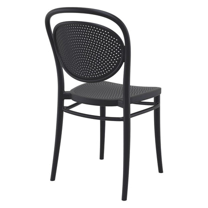 Marcel Resin Outdoor Chair Black, Set of 2