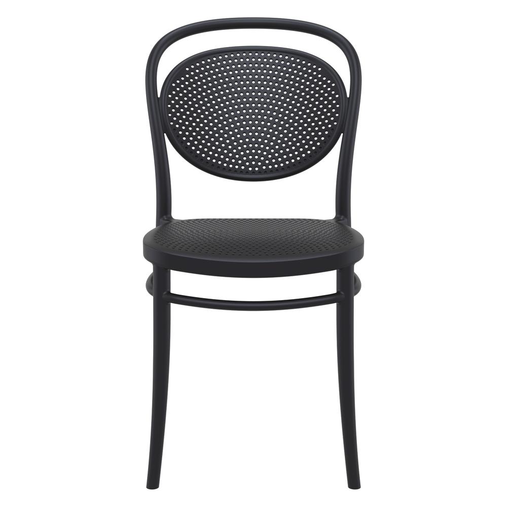 Marcel Resin Outdoor Chair Black, Set of 2