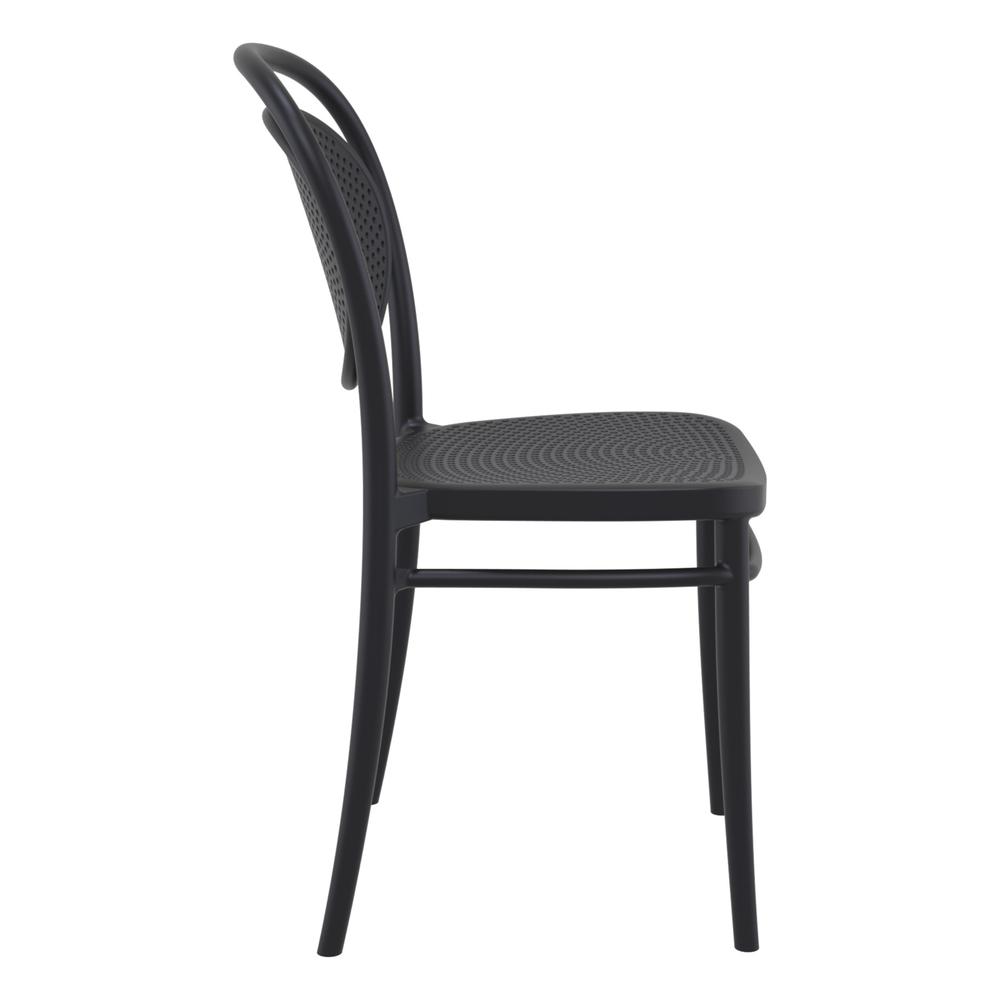 Marcel Resin Outdoor Chair Black, Set of 2