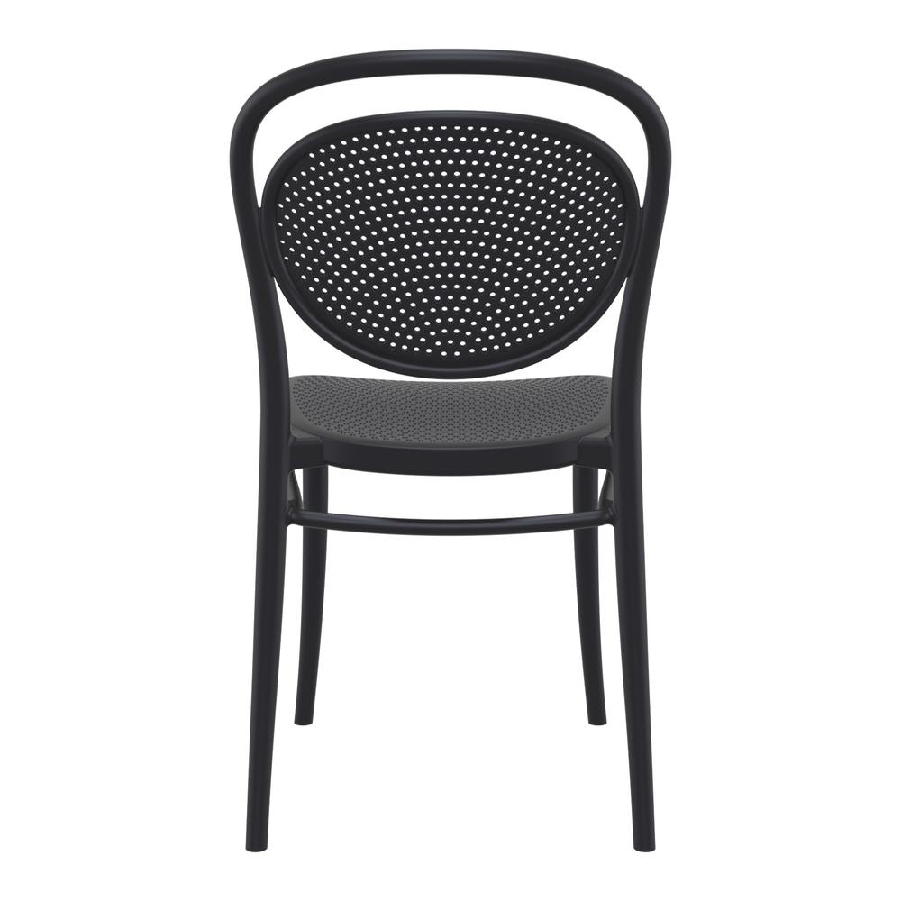 Marcel Resin Outdoor Chair Black, Set of 2