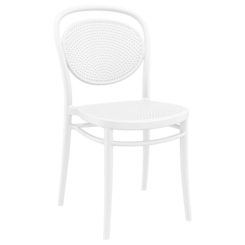Marcel Resin Outdoor Chair White, Set of 2