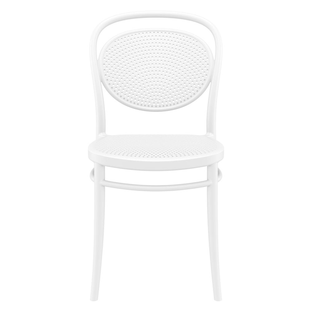 Marcel Resin Outdoor Chair White, Set of 2