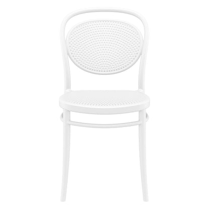 Marcel Resin Outdoor Chair White, Set of 2