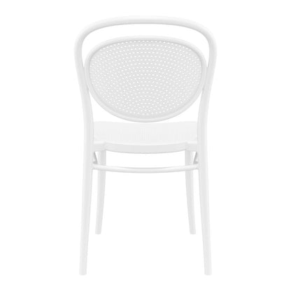 Marcel Resin Outdoor Chair White, Set of 2