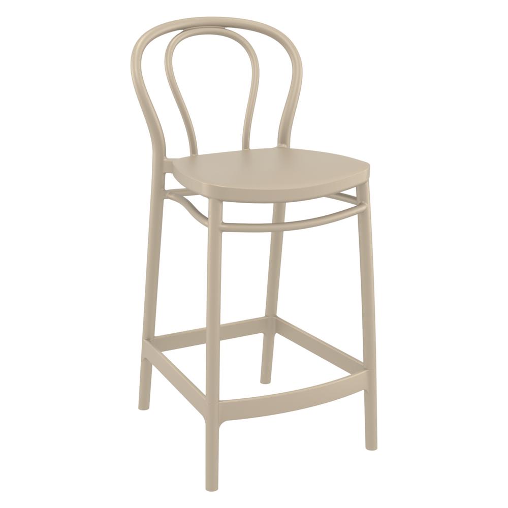 Victor Counter Stool Taupe, Set of 2
