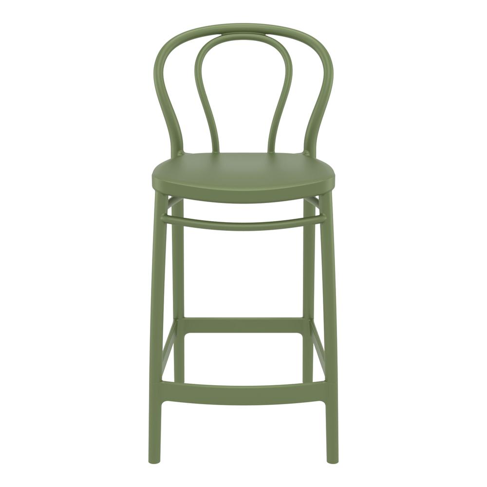 Victor Counter Stool Olive Green, Set of 2