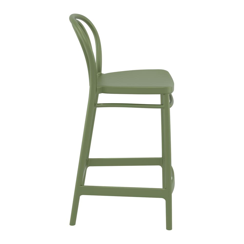 Victor Counter Stool Olive Green, Set of 2
