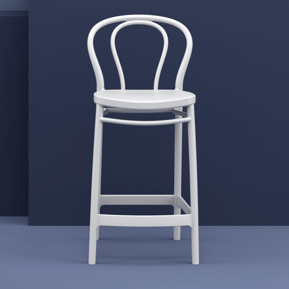 Victor Counter Stool White, Set of 2