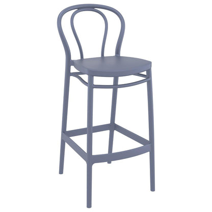Victor Bar Stool Dark Gray, Set of 2