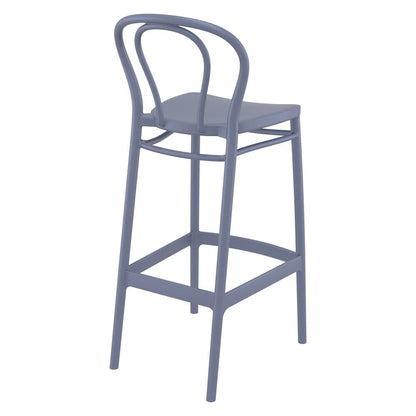 Victor Bar Stool Dark Gray, Set of 2