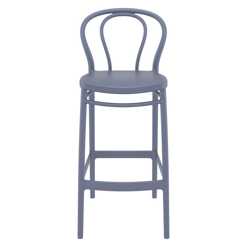 Victor Bar Stool Dark Gray, Set of 2