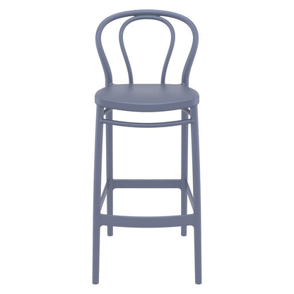 Victor Bar Stool Dark Gray, Set of 2
